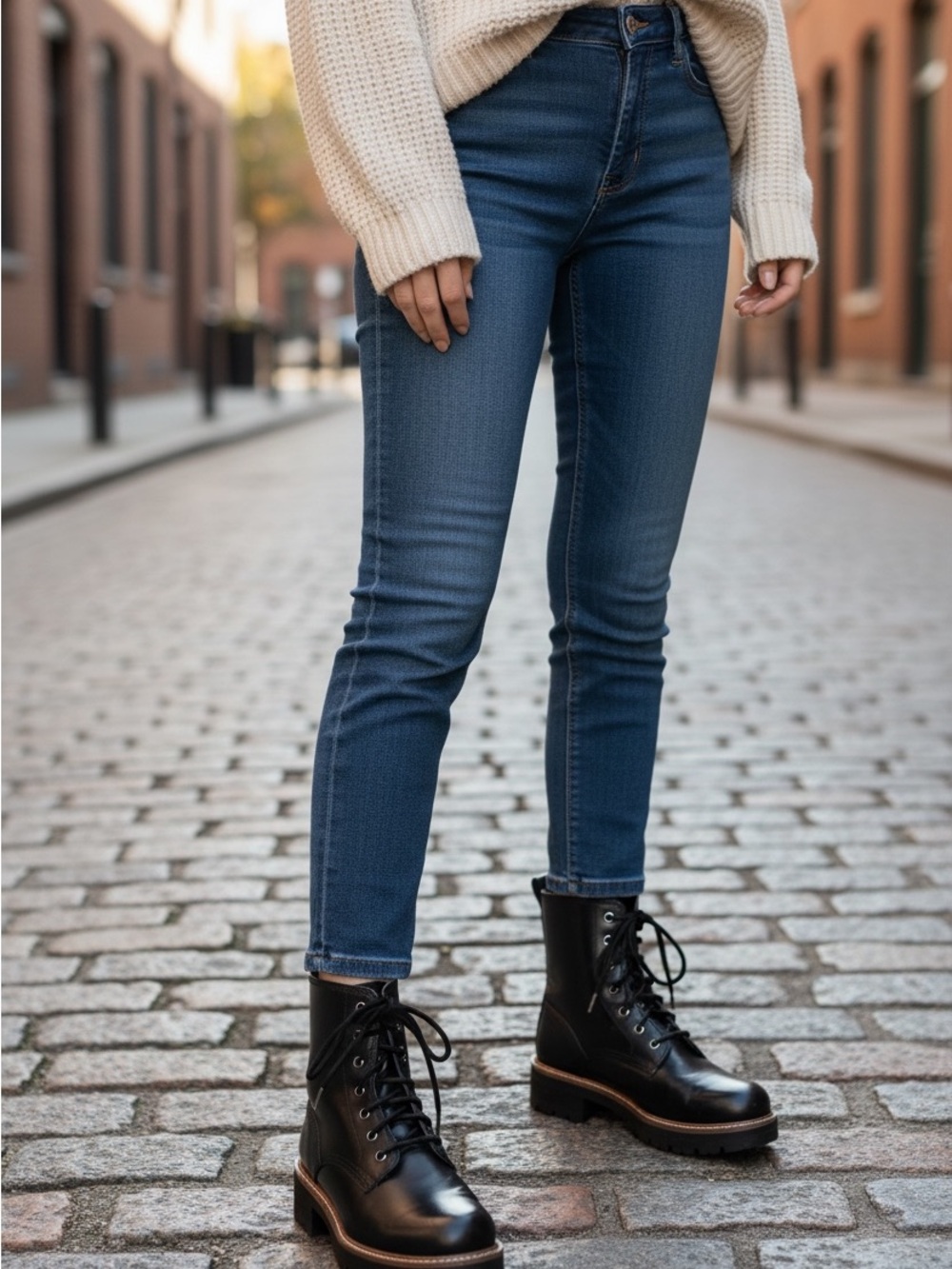 Clarks Women's Dark Blue Ankle Skinny Jeans